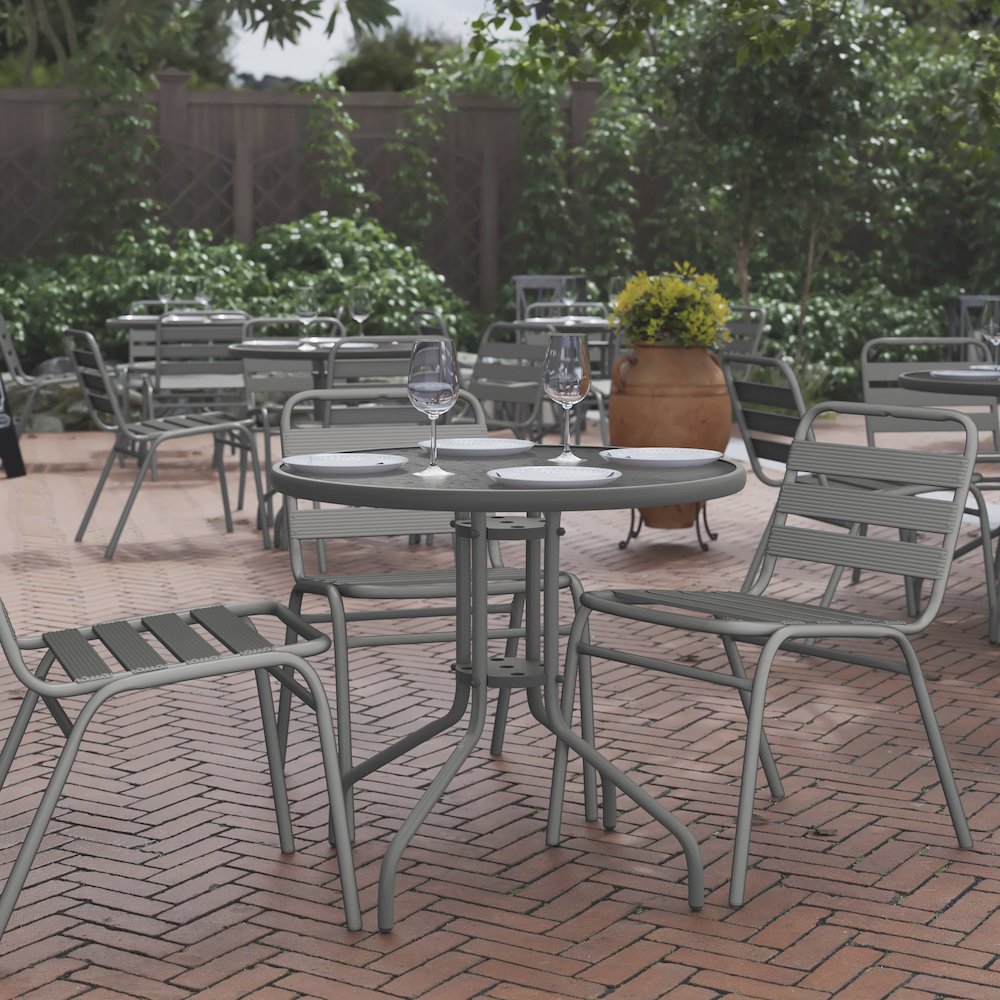 All Occasion Round Table Top with Base. Picture 2