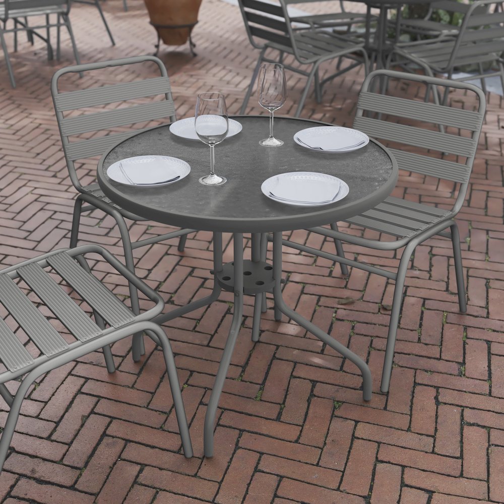 All Occasion Round Table Top with Base. Picture 6