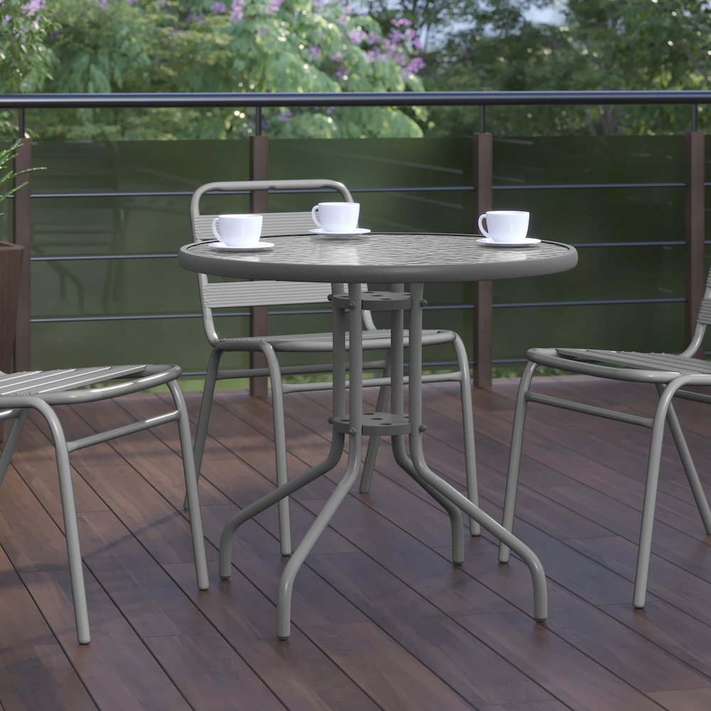 All Occasion Round Table Top with Base. Picture 7