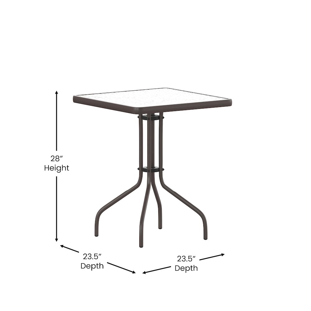 Square Patio Table for Restaurants, Banquet Halls and Dining Room. Picture 5