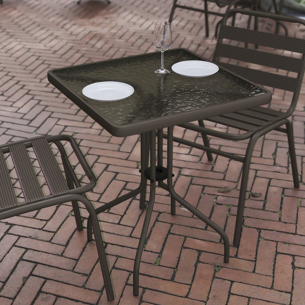 Square Patio Table for Restaurants, Banquet Halls and Dining Room. Picture 6