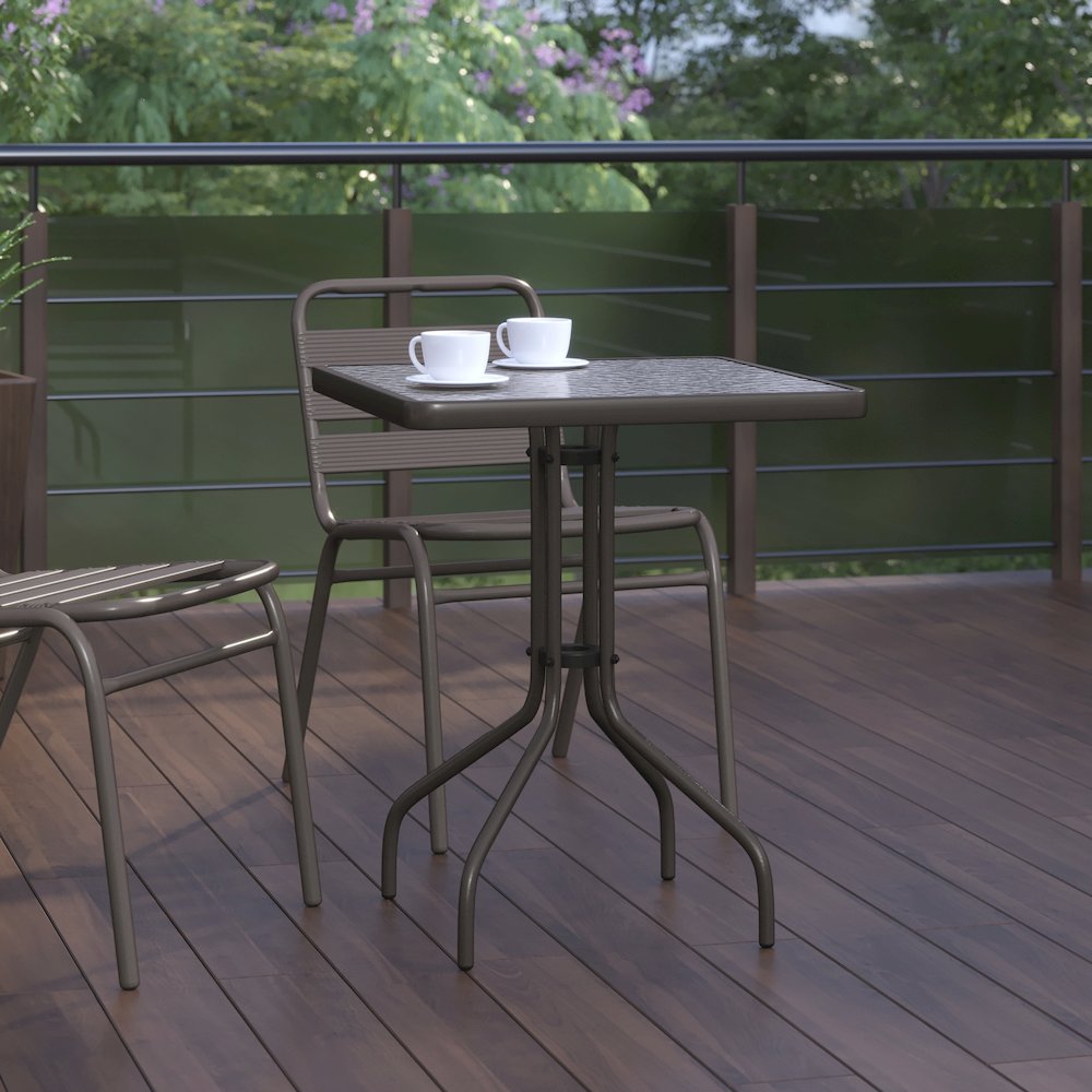 Square Patio Table for Restaurants, Banquet Halls and Dining Room. Picture 7