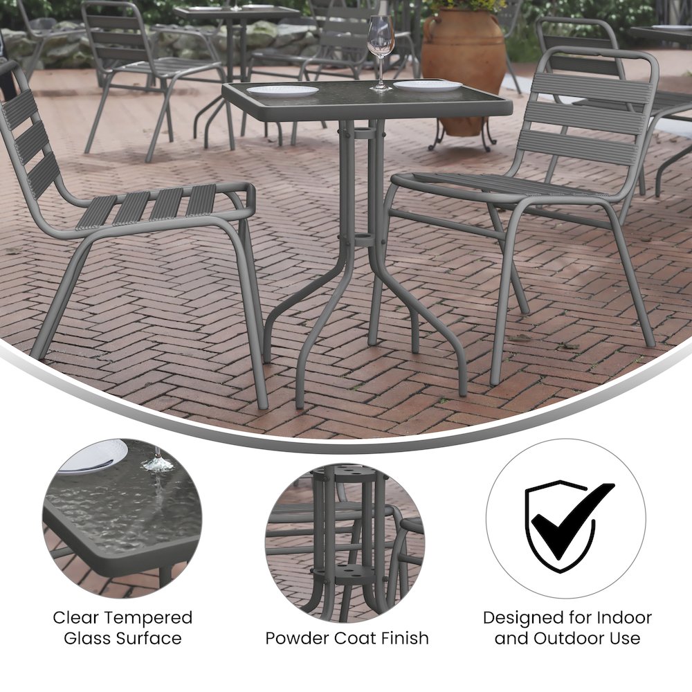 Square Patio Table for Restaurants, Banquet Halls and Dining Room. Picture 4