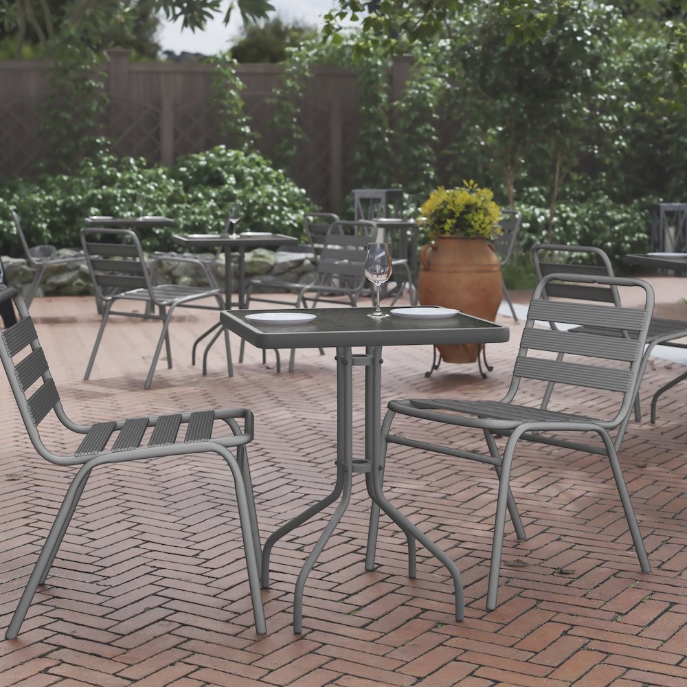 Square Patio Table for Restaurants, Banquet Halls and Dining Room. Picture 2