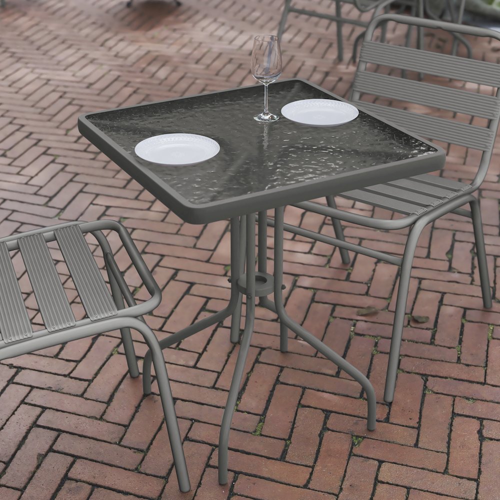 Square Patio Table for Restaurants, Banquet Halls and Dining Room. Picture 6