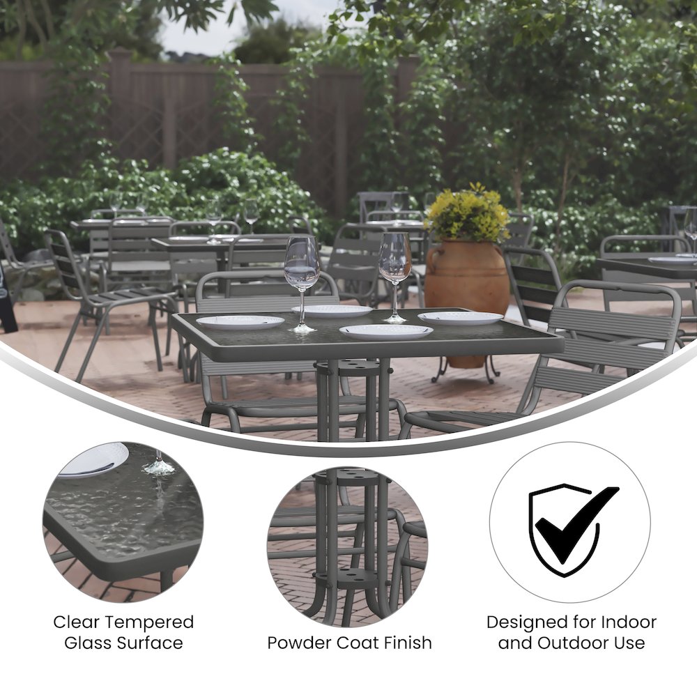 Square Patio Table for Restaurants, Banquet Halls and Dining Room. Picture 4