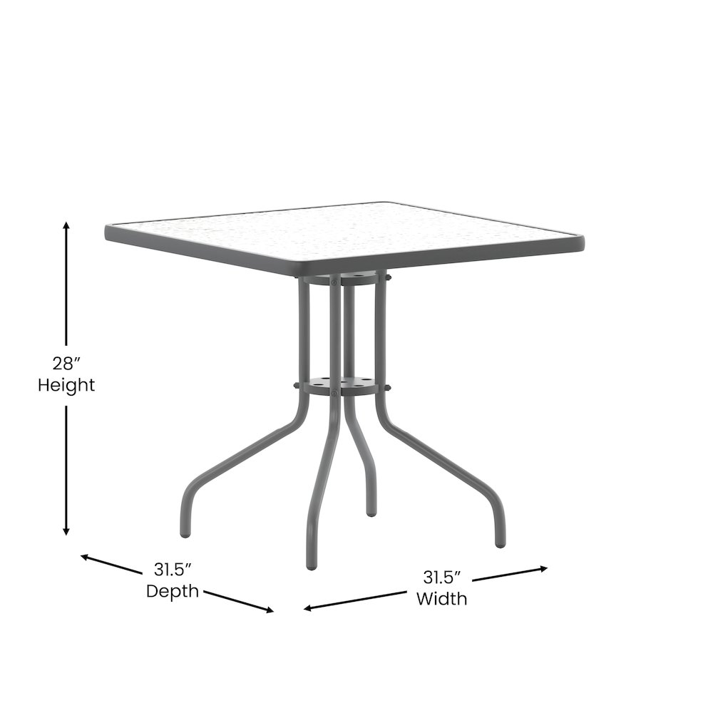 Square Patio Table for Restaurants, Banquet Halls and Dining Room. Picture 5