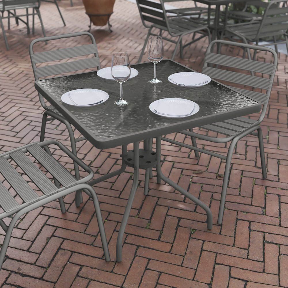 Square Patio Table for Restaurants, Banquet Halls and Dining Room. Picture 6