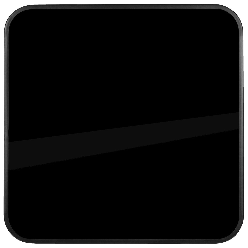 27.5" Square Black Tempered Glass Bar Height Metal Patio Bar Table. Picture 8