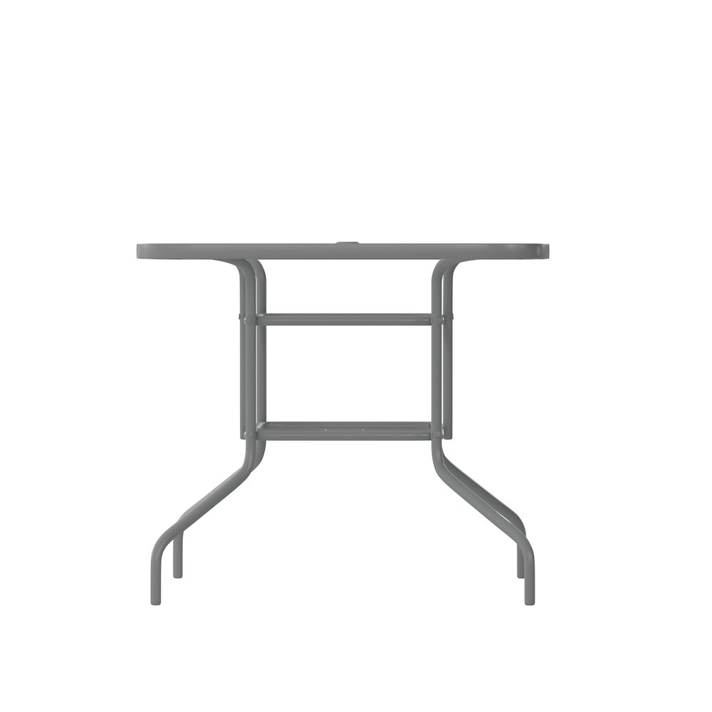 Rectangular Glass Patio Table with Seating for 6. Picture 9