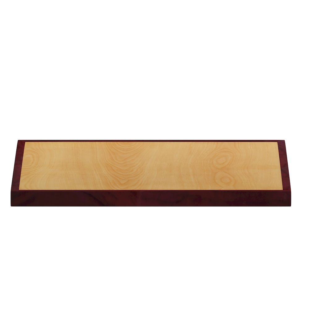 36'' 2-Tone High-Gloss Cherry / Mahogany Resin Table Top with 2'' Thick Drop-Lip. Picture 10
