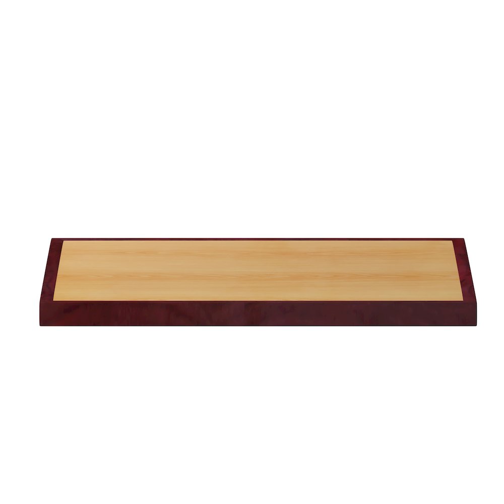 36'' 2-Tone High-Gloss Cherry / Mahogany Resin Table Top with 2'' Thick Drop-Lip. Picture 9