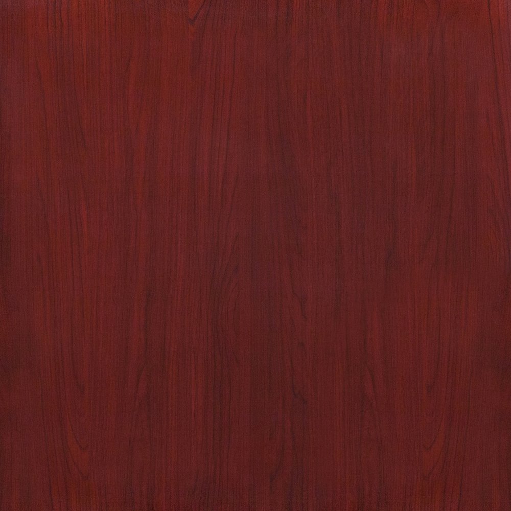 30'' Square High-Gloss Mahogany Resin Table Top with 2'' Thick Drop-Lip. Picture 3