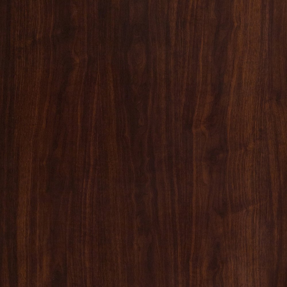 30" x 48" Rectangular High-Gloss Walnut Resin Table Top with 2" Thick Edge. Picture 3
