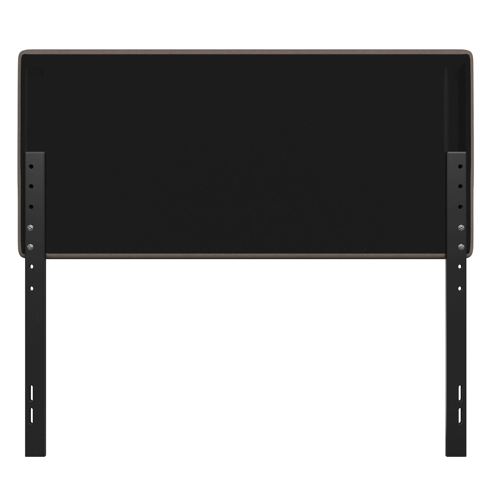 Full Channel Stitched Fabric Upholstered Headboard, from 44.5" to 57.25" - Taupe. Picture 8