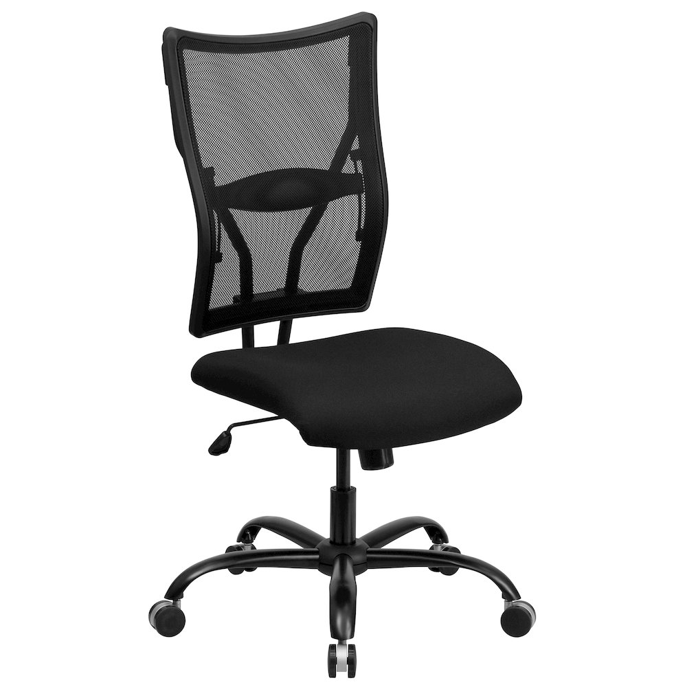 Big & Tall 400 lb. Rated Black Mesh Executive Swivel Ergonomic Office Chair. Picture 1