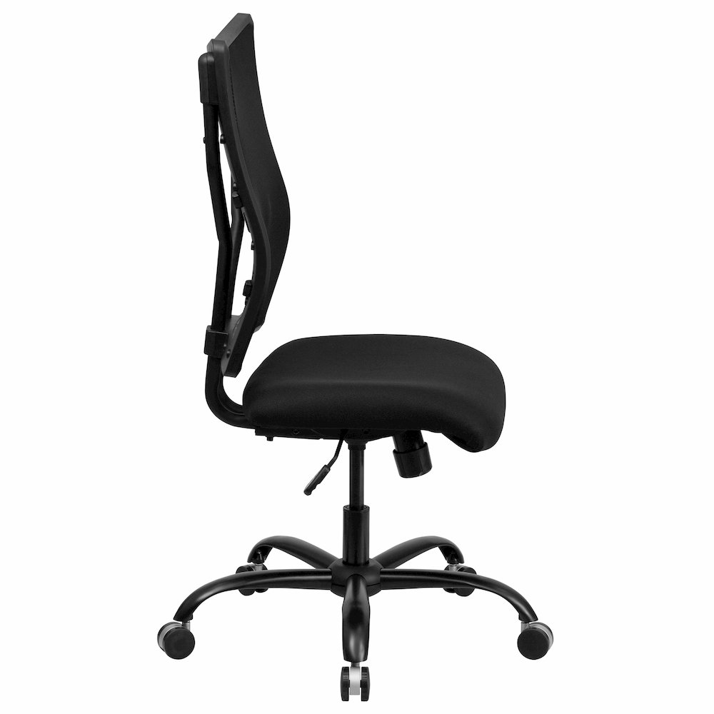 Big & Tall 400 lb. Rated Black Mesh Executive Swivel Ergonomic Office Chair. Picture 10
