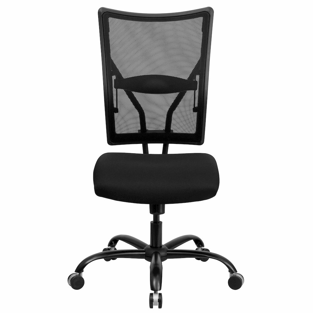 Big & Tall 400 lb. Rated Black Mesh Executive Swivel Ergonomic Office Chair. Picture 11