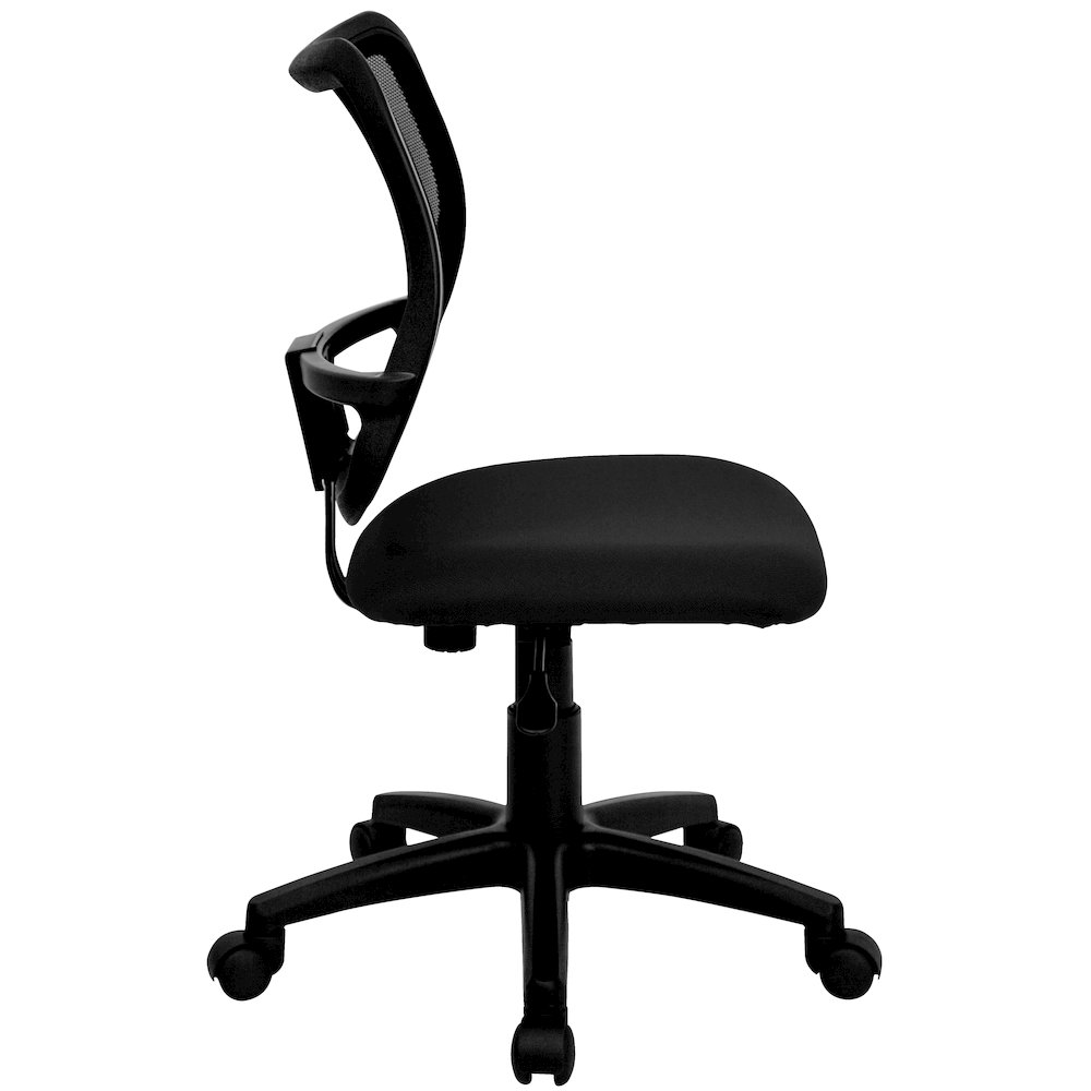 Mid-Back Black Mesh Swivel Task Office Chair. Picture 10