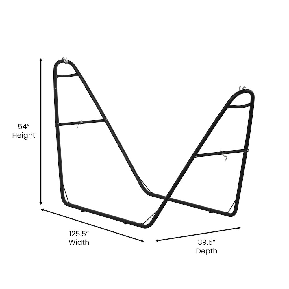 Contemporary Heavy Duty 2 Person Hammock Stand. Picture 5