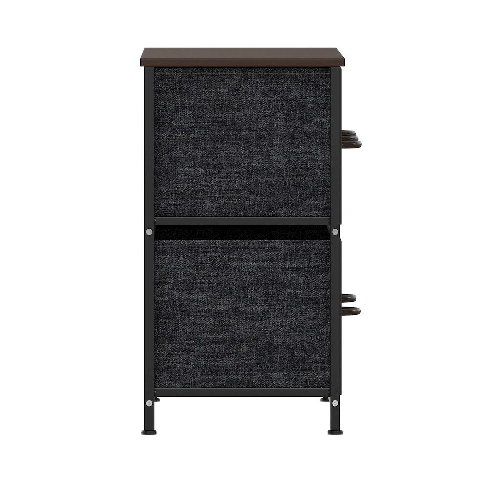 5 Drawer Dresser Storage Organizer, Brown Drawers/Black Frame. Picture 10