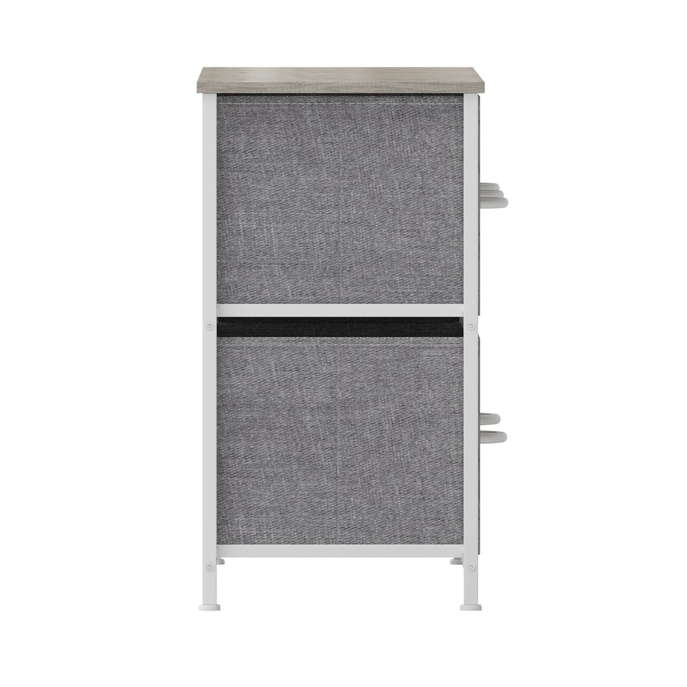 5 Drawer Dresser Storage Organizer, Light Natural Drawers/White Frame. Picture 10