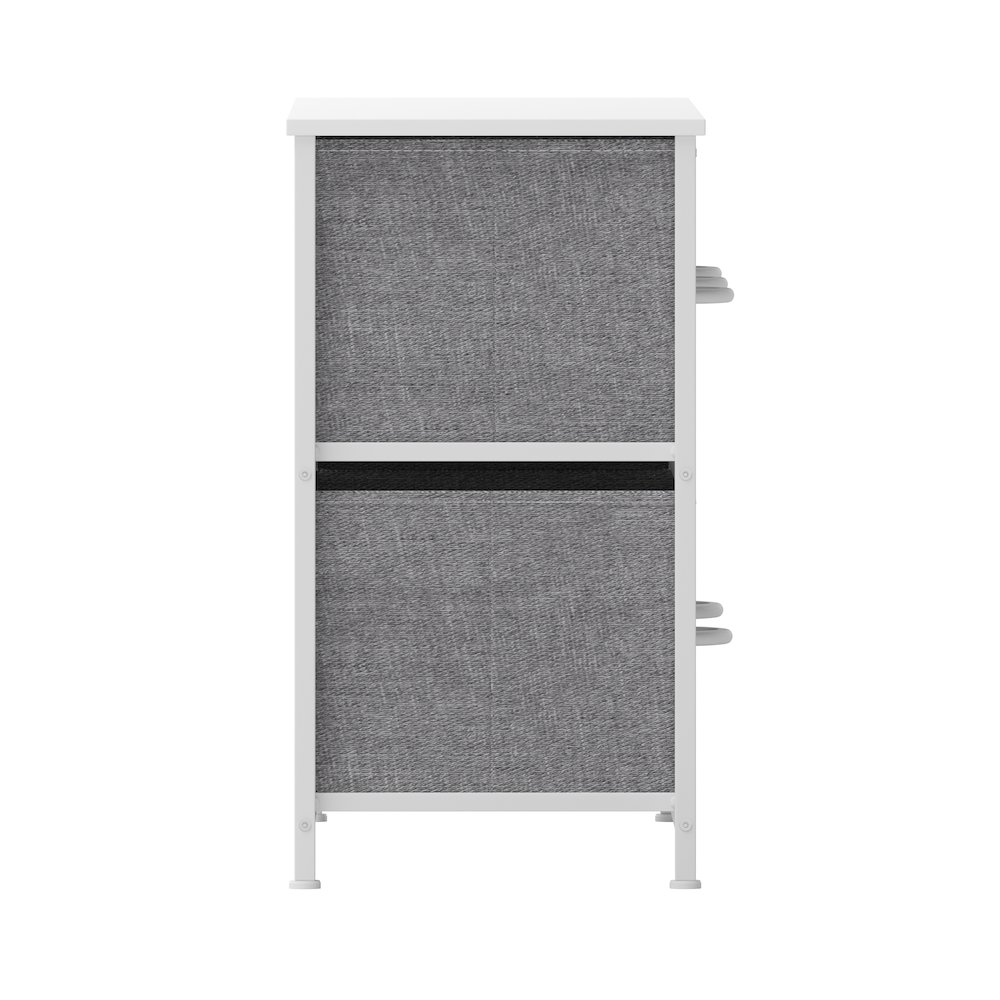 5 Drawer Dresser Storage Organizer, Gray Drawers/White Frame. Picture 10