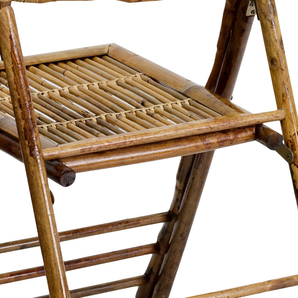 Bamboo Folding Chairs | Set of 2 Bamboo Wood Folding Chairs. Picture 13