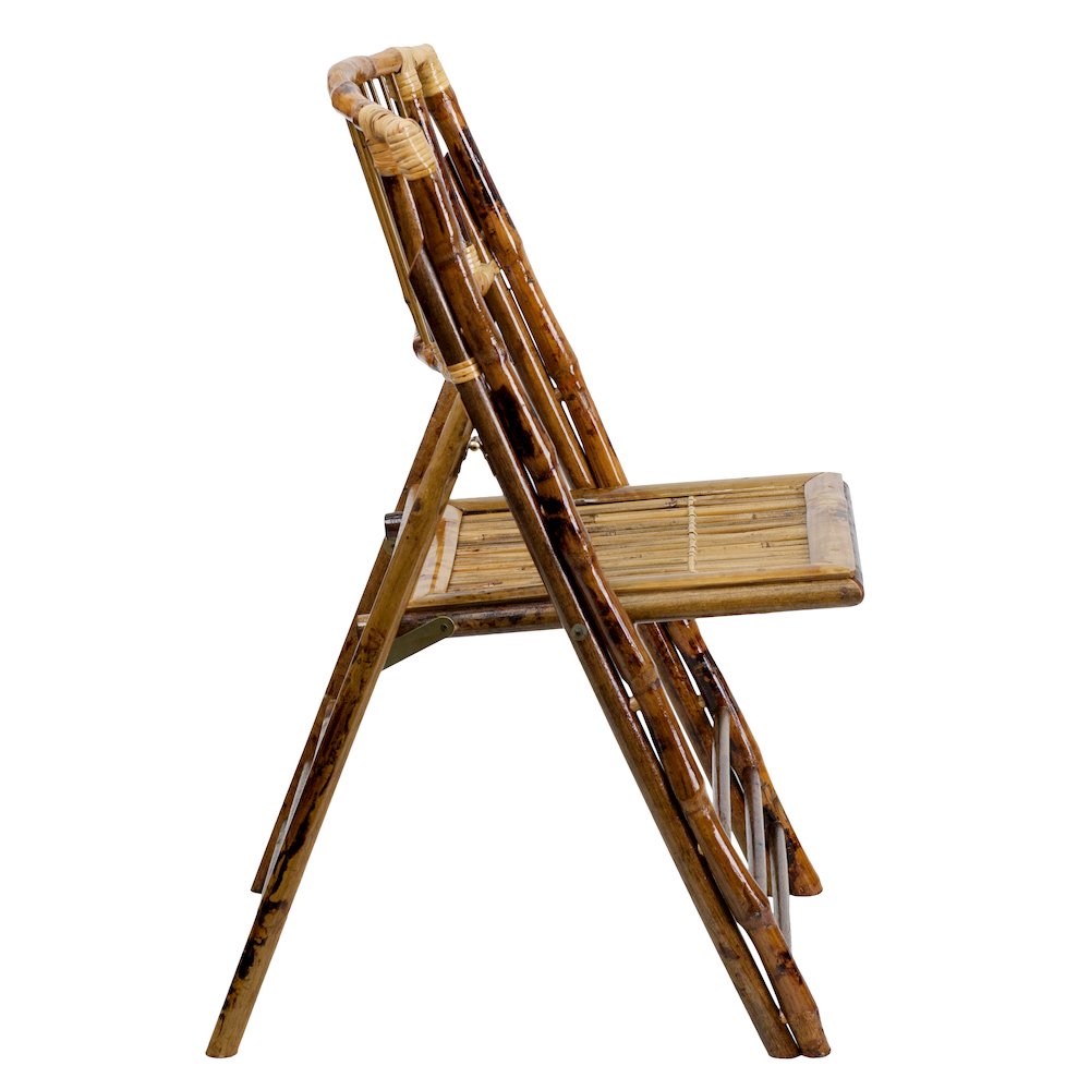 Bamboo Folding Chairs | Set of 2 Bamboo Wood Folding Chairs. Picture 14