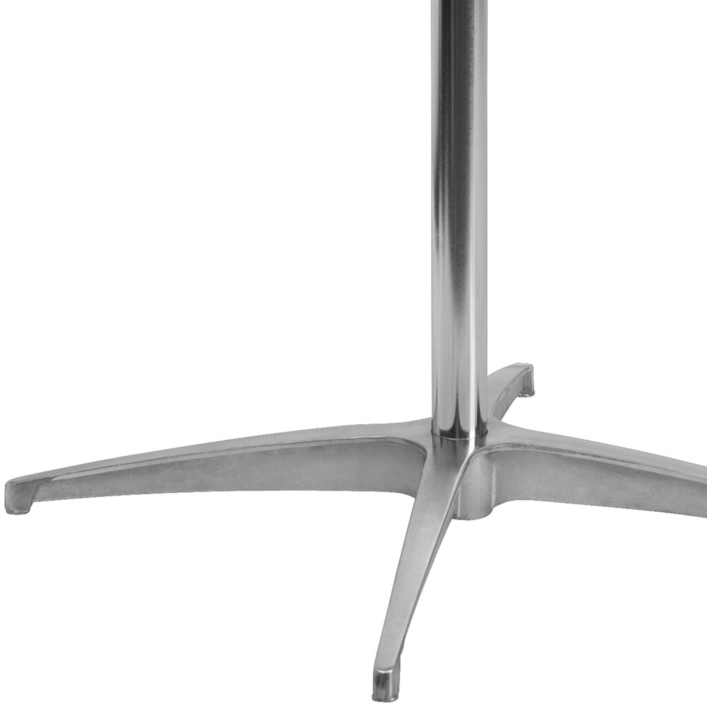 24'' Round Wood Cocktail Table with 30'' and 42'' Columns. Picture 13
