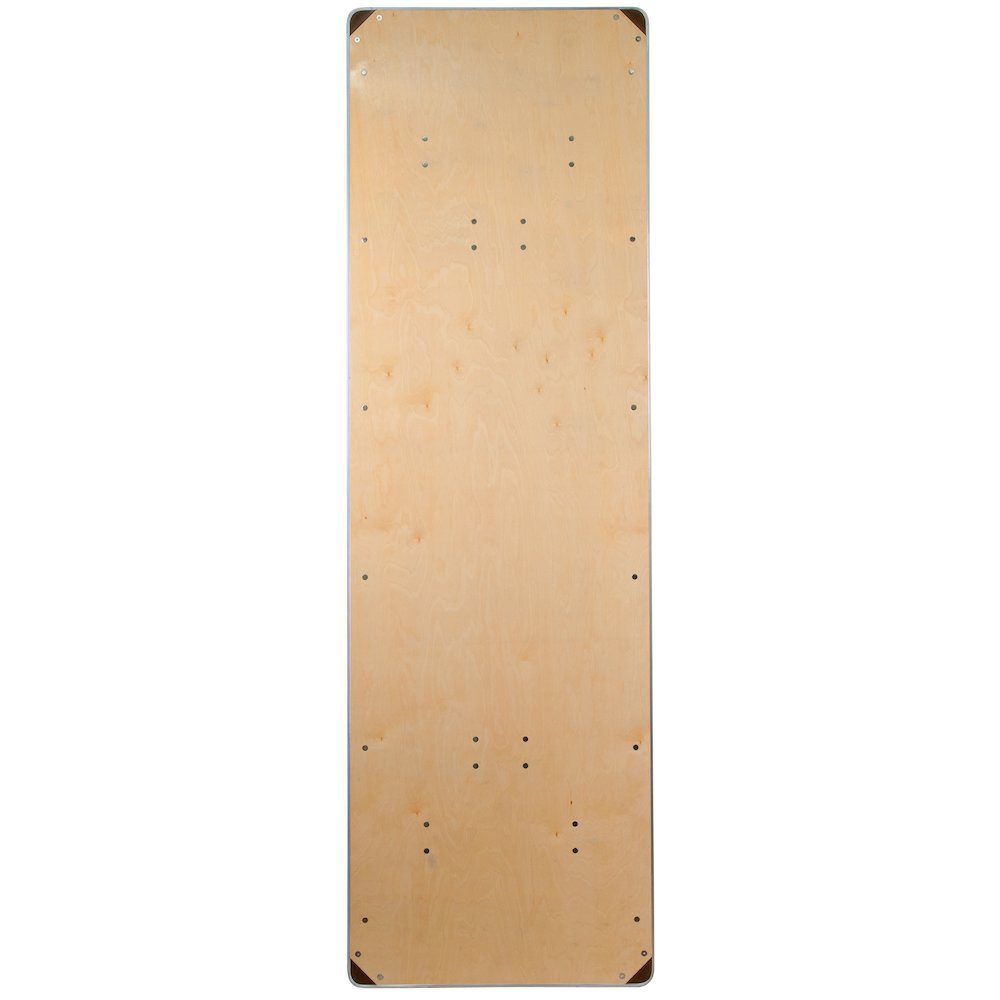 8-Foot HEAVY DUTY Birchwood Folding Banquet Table. Picture 8