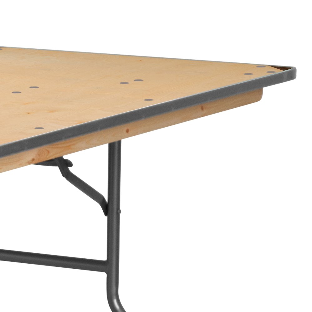 8-Foot HEAVY DUTY Birchwood Folding Banquet Table. Picture 10