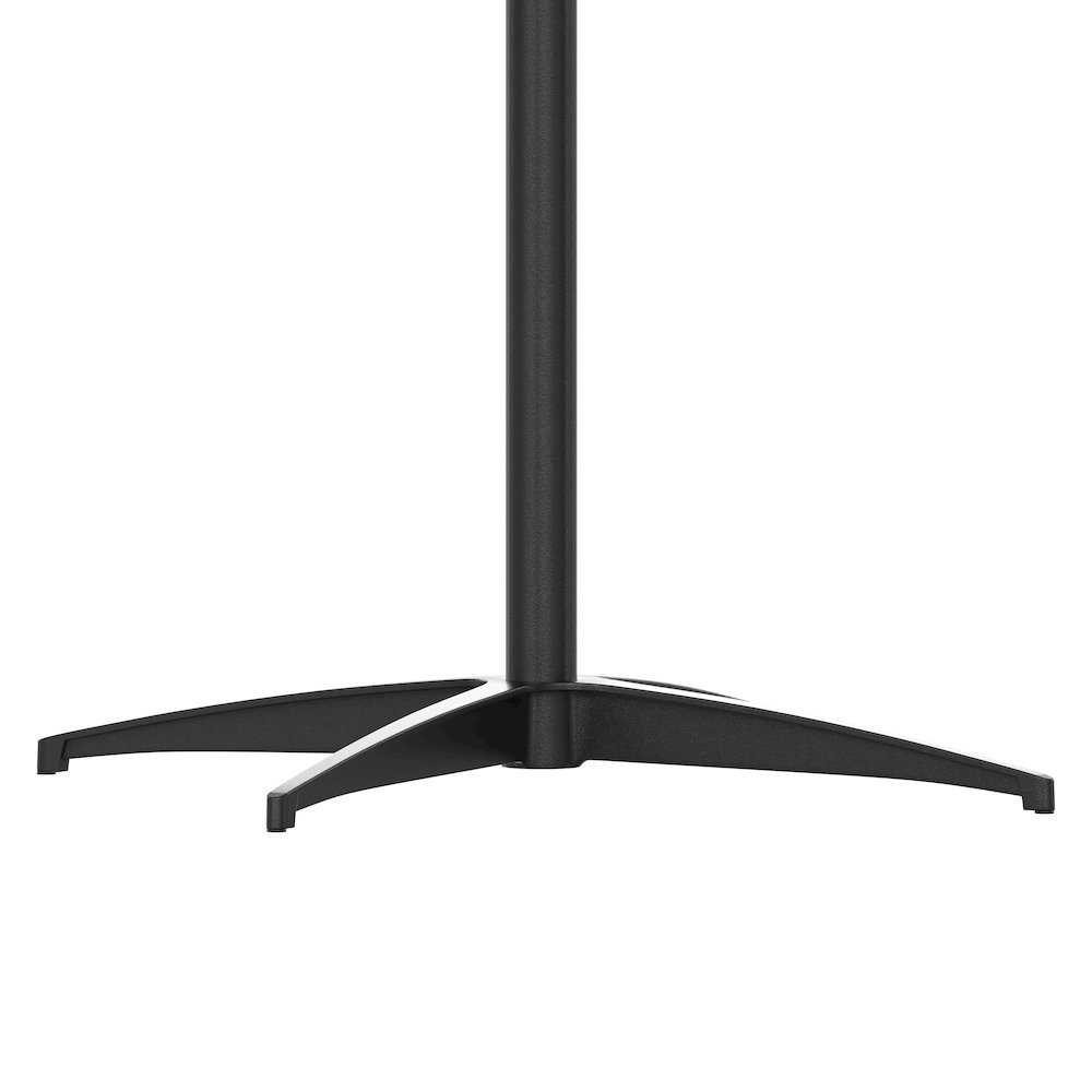 Lars 36'' Round Wood Cocktail Table with 30'' and 42'' Columns, Black. Picture 10
