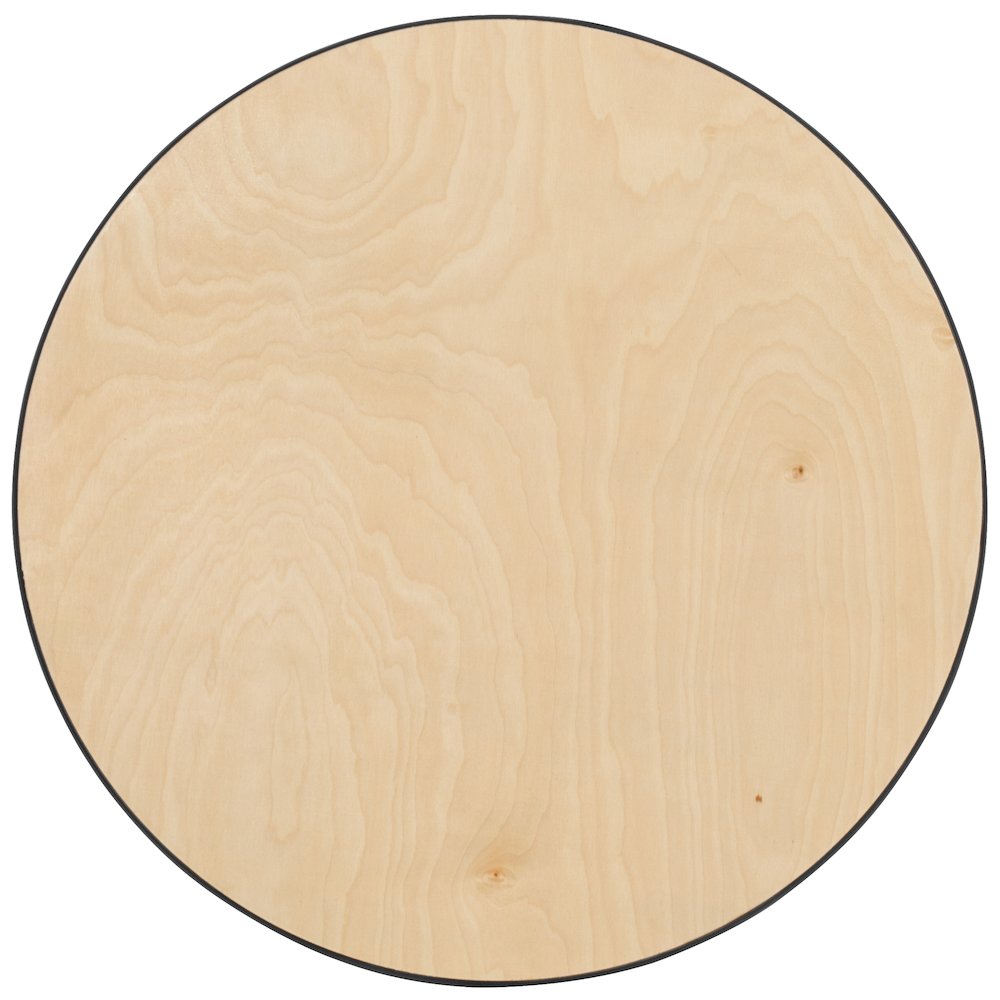36'' Round Wood Cocktail Table with 30'' and 42'' Columns. Picture 8