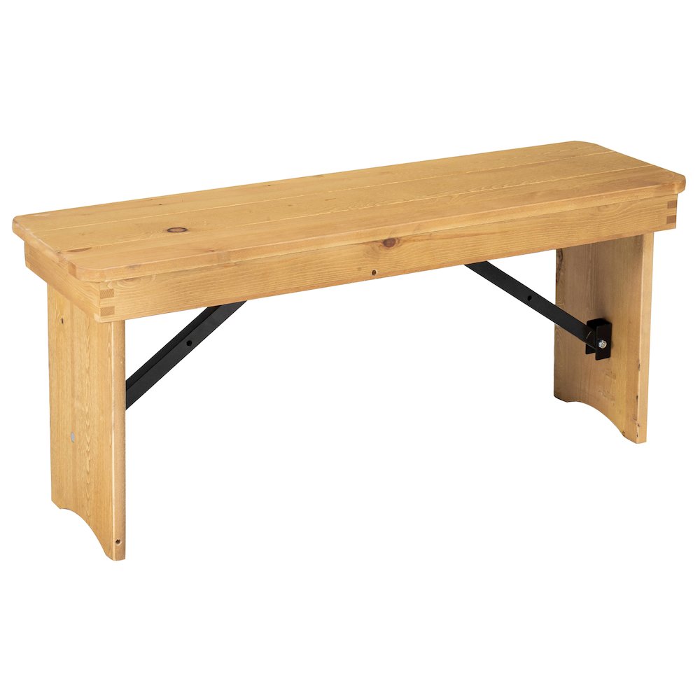 Rustic Style Farmhouse Bench. Picture 1