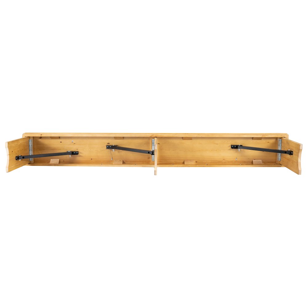 Farmhouse Style Folding Bench. Picture 11