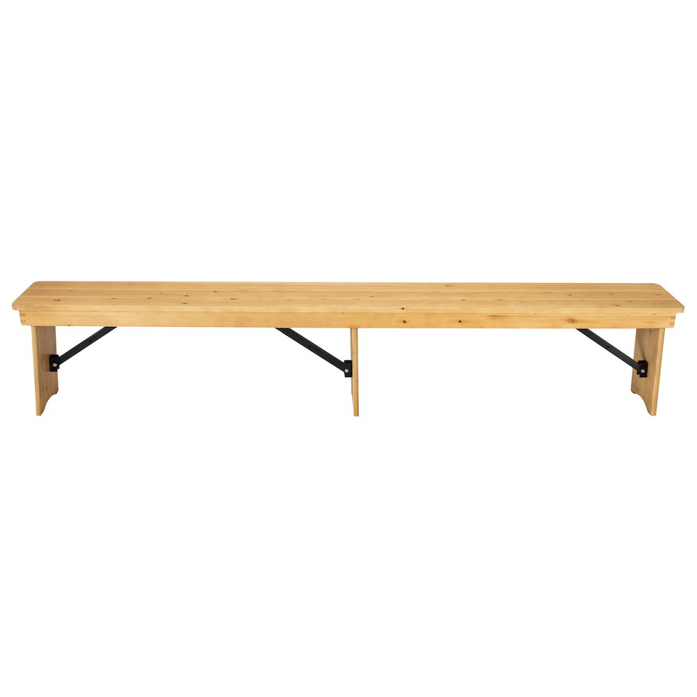 Farmhouse Style Folding Bench. Picture 10