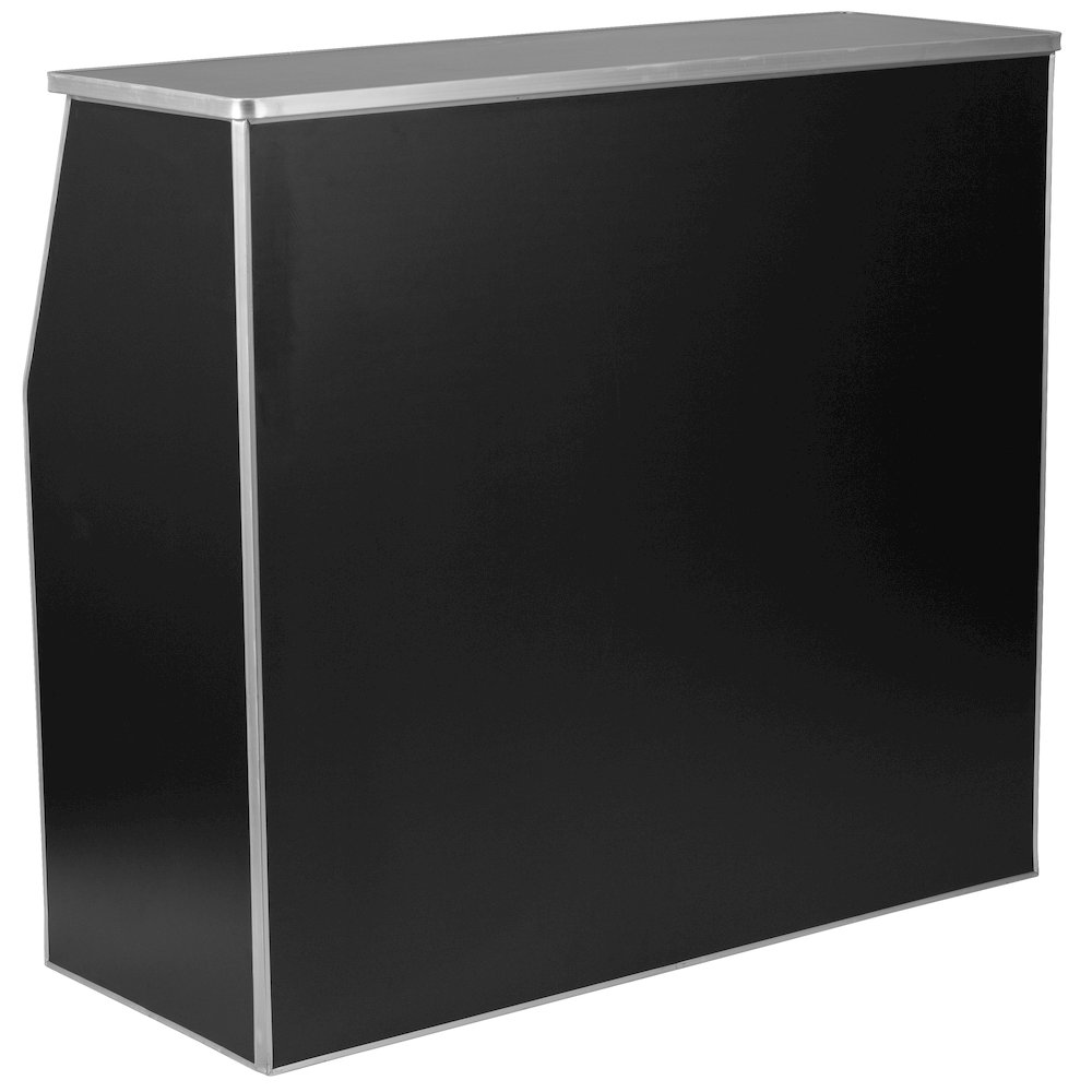 4' Black Laminate Foldable Bar - Portable Event Bar. Picture 7