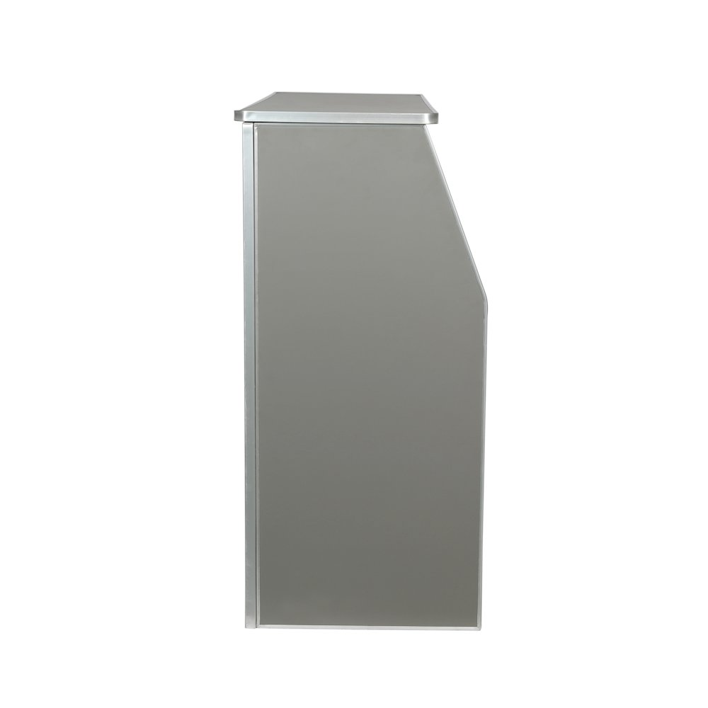 Amara 4' Slate Gray Laminate Foldable Bar - Portable Event Bar. Picture 10