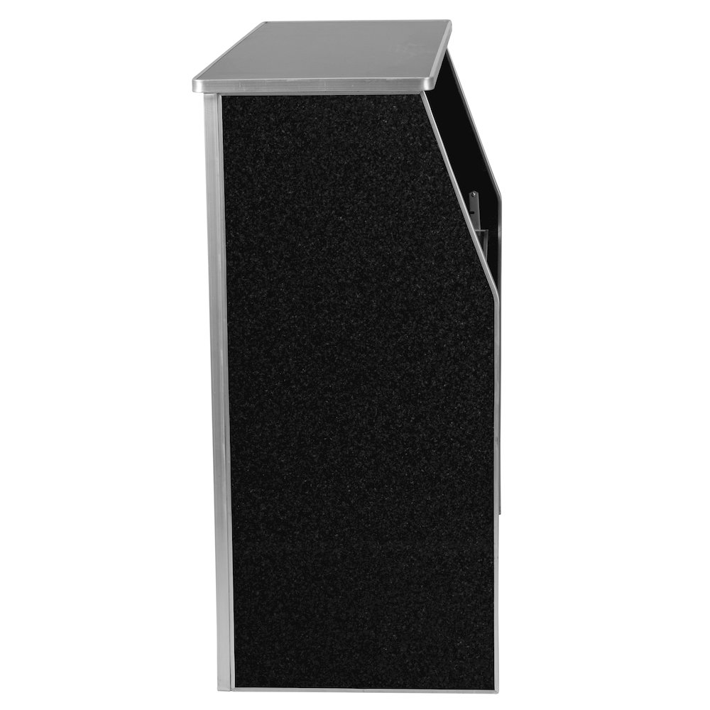 4' Black Marble Laminate Foldable Bar - Portable Event Bar. Picture 7