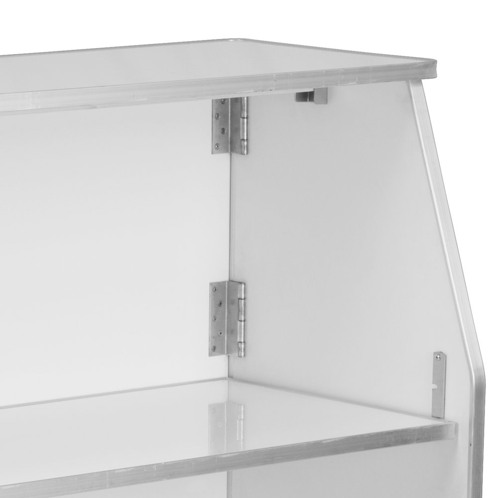 4' White Laminate Foldable Bar - Portable Event Bar. Picture 10