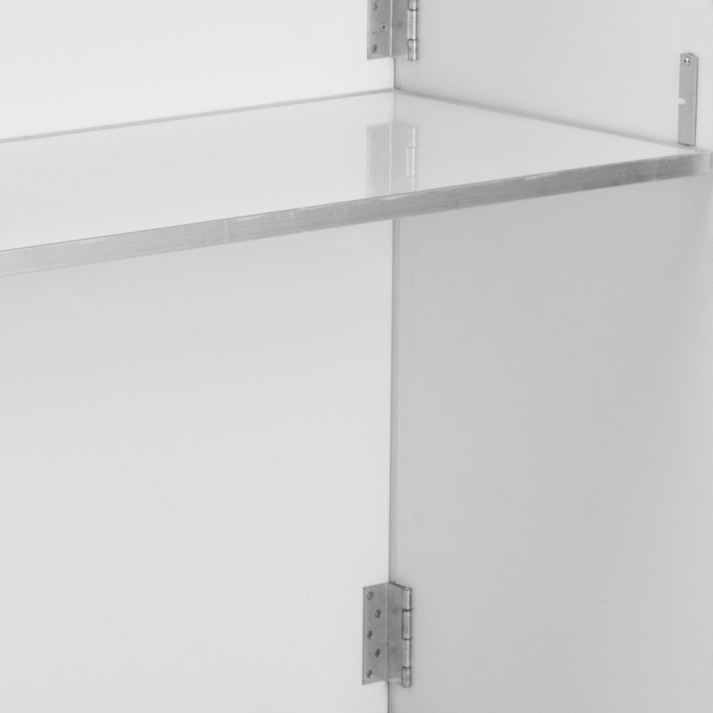 4' White Laminate Foldable Bar - Portable Event Bar. Picture 11