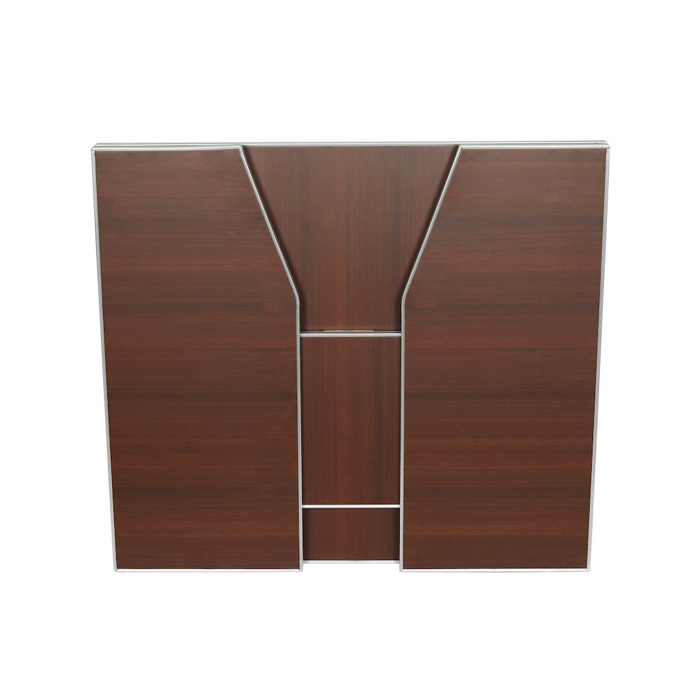 Amara 4' Walnut Woodgrain Laminate Foldable Bar - Portable Event Bar. Picture 12