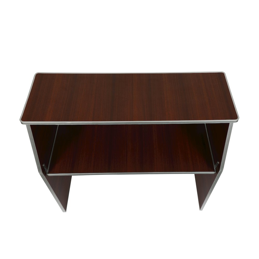 Amara 4' Walnut Woodgrain Laminate Foldable Bar - Portable Event Bar. Picture 14