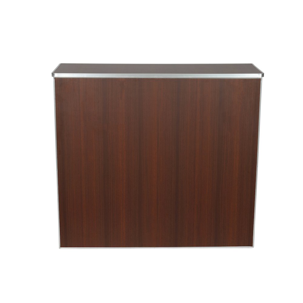 Amara 4' Walnut Woodgrain Laminate Foldable Bar - Portable Event Bar. Picture 11