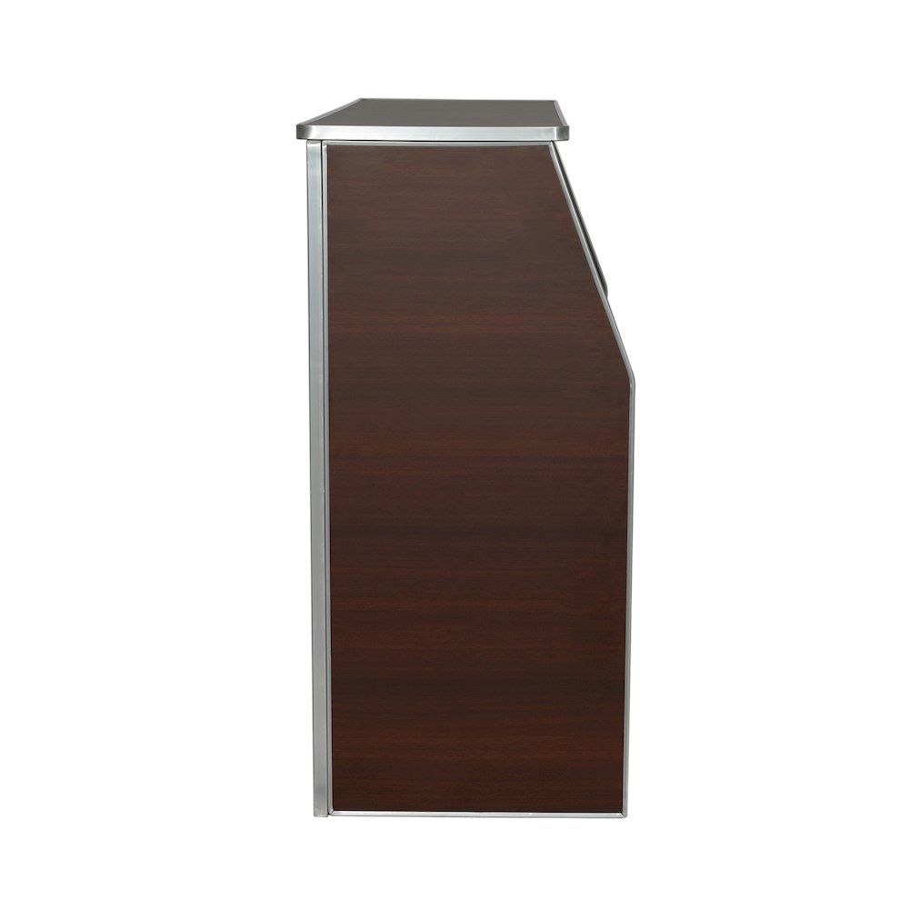 Amara 4' Walnut Woodgrain Laminate Foldable Bar - Portable Event Bar. Picture 10