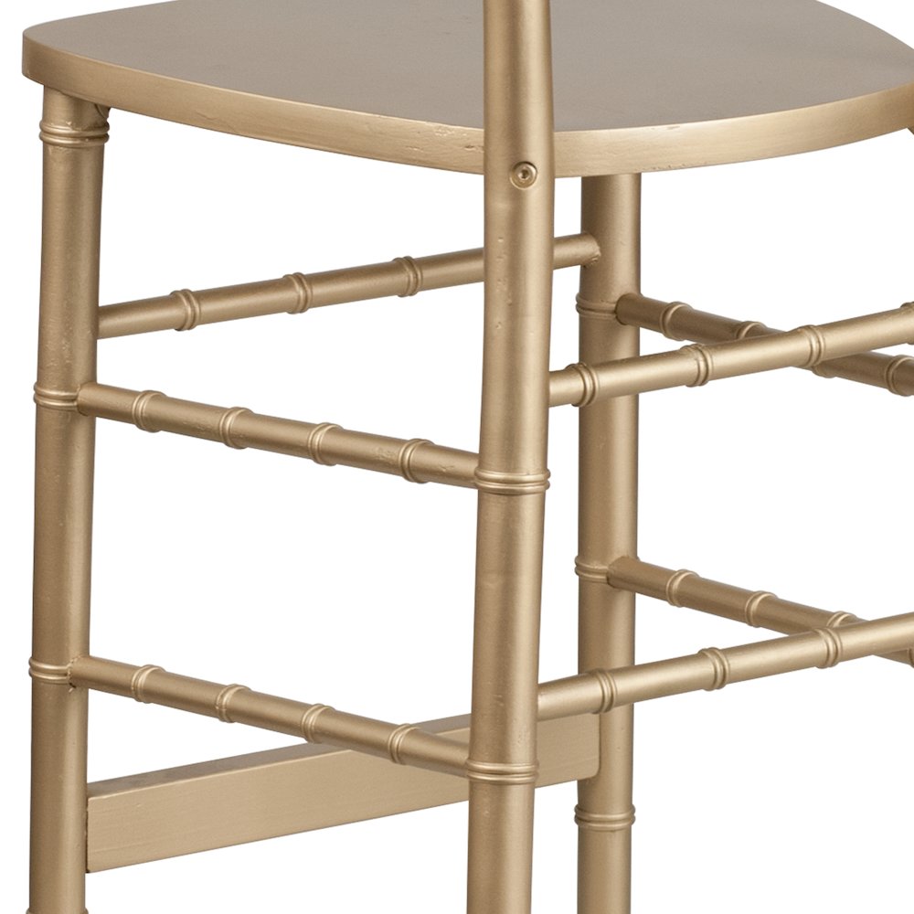 Gold Wood Chiavari Barstool. Picture 10