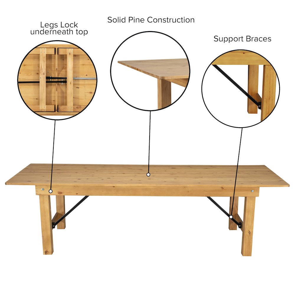 Farmhouse Dining Table. Picture 5