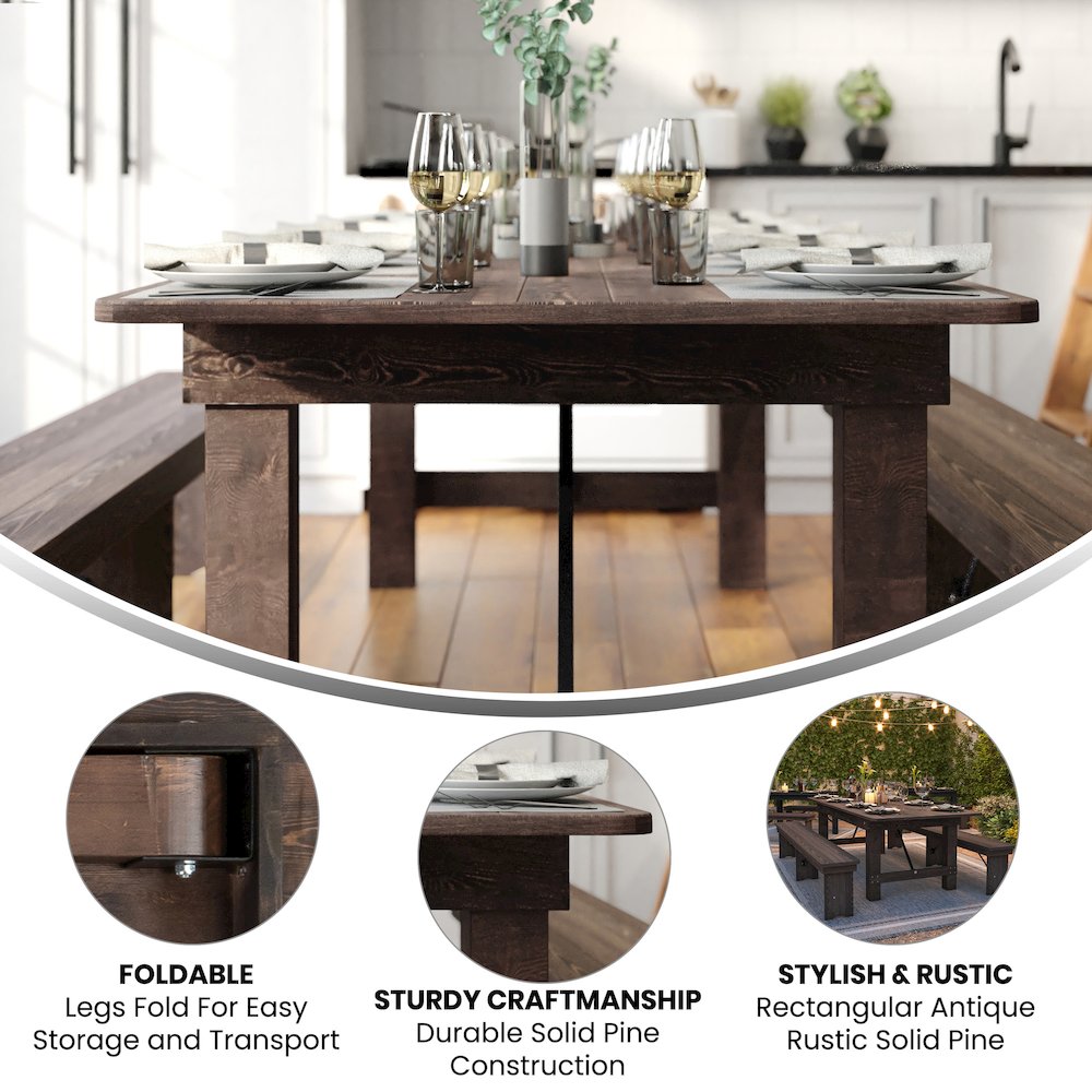 Farmhouse Dining Table. Picture 4