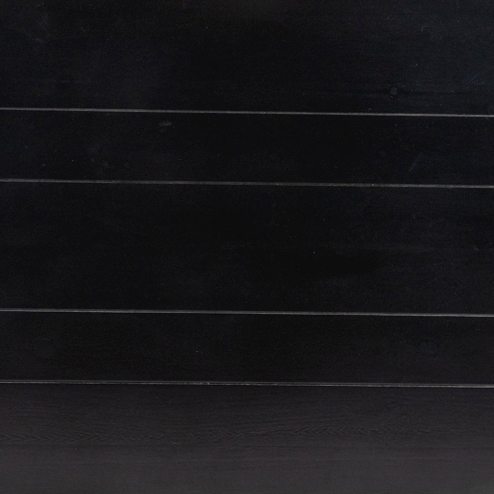 HERCULES 46" x 30" Rectangular Black Wash Solid Pine Farm Dining Table. Picture 12